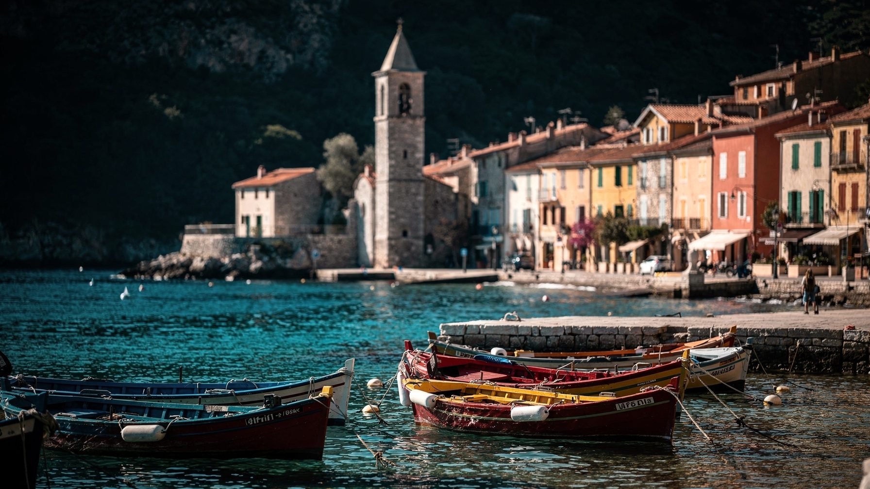 Village cotier des Pyrenees-Orientales au bord de la Mediterranee